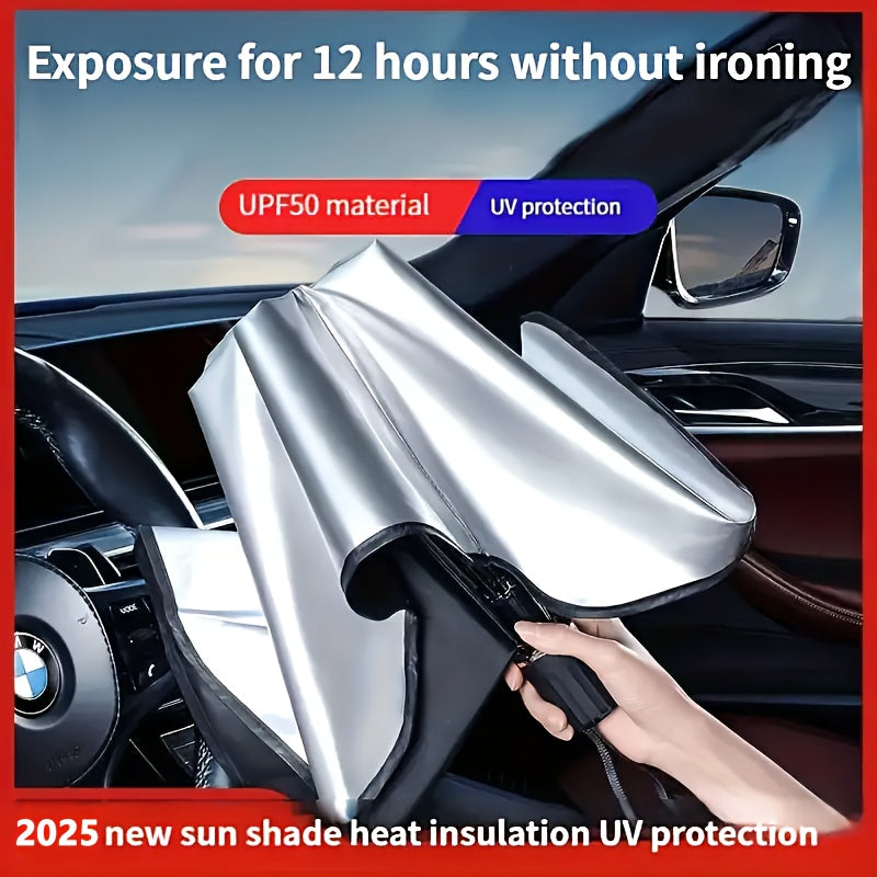 ☀️ ShadeGuard™ Roll-Up Car Sunshade