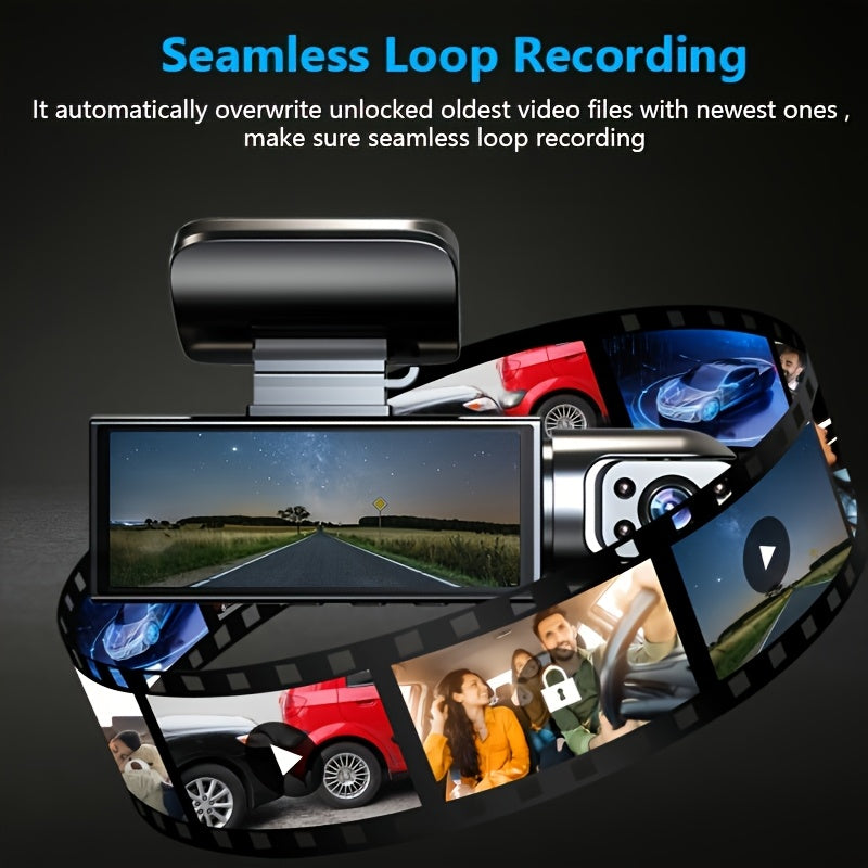 📸 RoadEye™ Dual Dash Cam (Front & Rear)