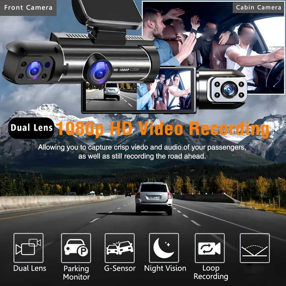 📸 RoadEye™ Dual Dash Cam (Front & Rear)