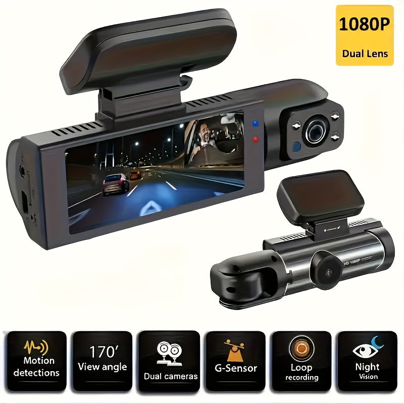 📸 RoadEye™ Dual Dash Cam (Front & Rear)