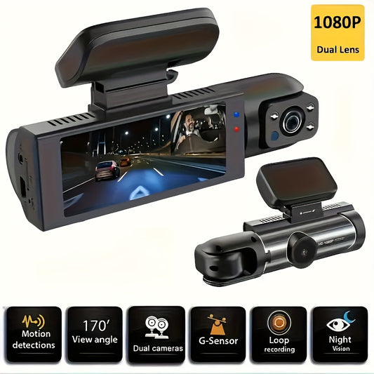 📸 RoadEye™ Dual Dash Cam (Front & Rear)