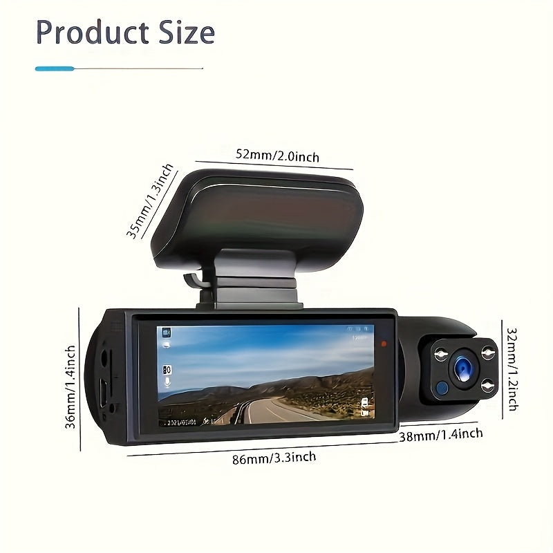 📸 RoadEye™ Dual Dash Cam (Front & Rear)