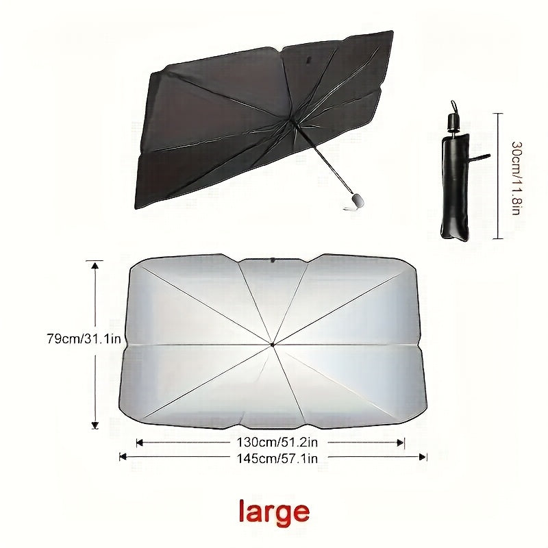 ☀️ ShadeGuard™ Roll-Up Car Sunshade