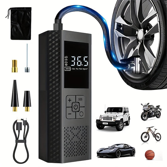 🔧 AirMaster™ Portable Digital Tire Inflator