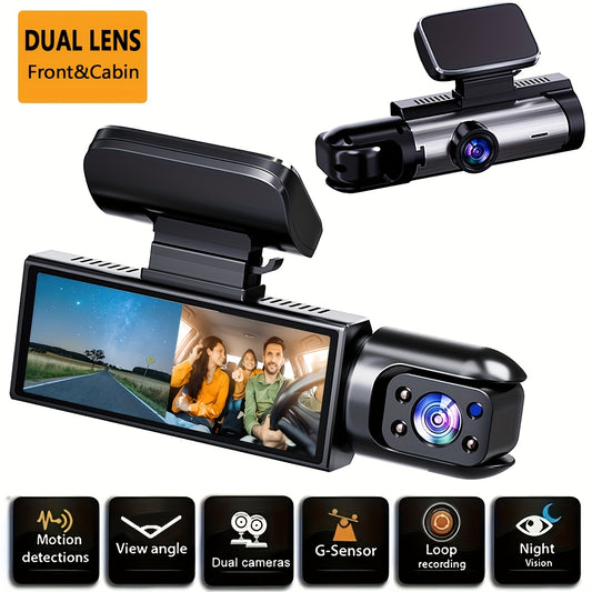 📸 RoadEye™ Dual Dash Cam (Front & Rear)